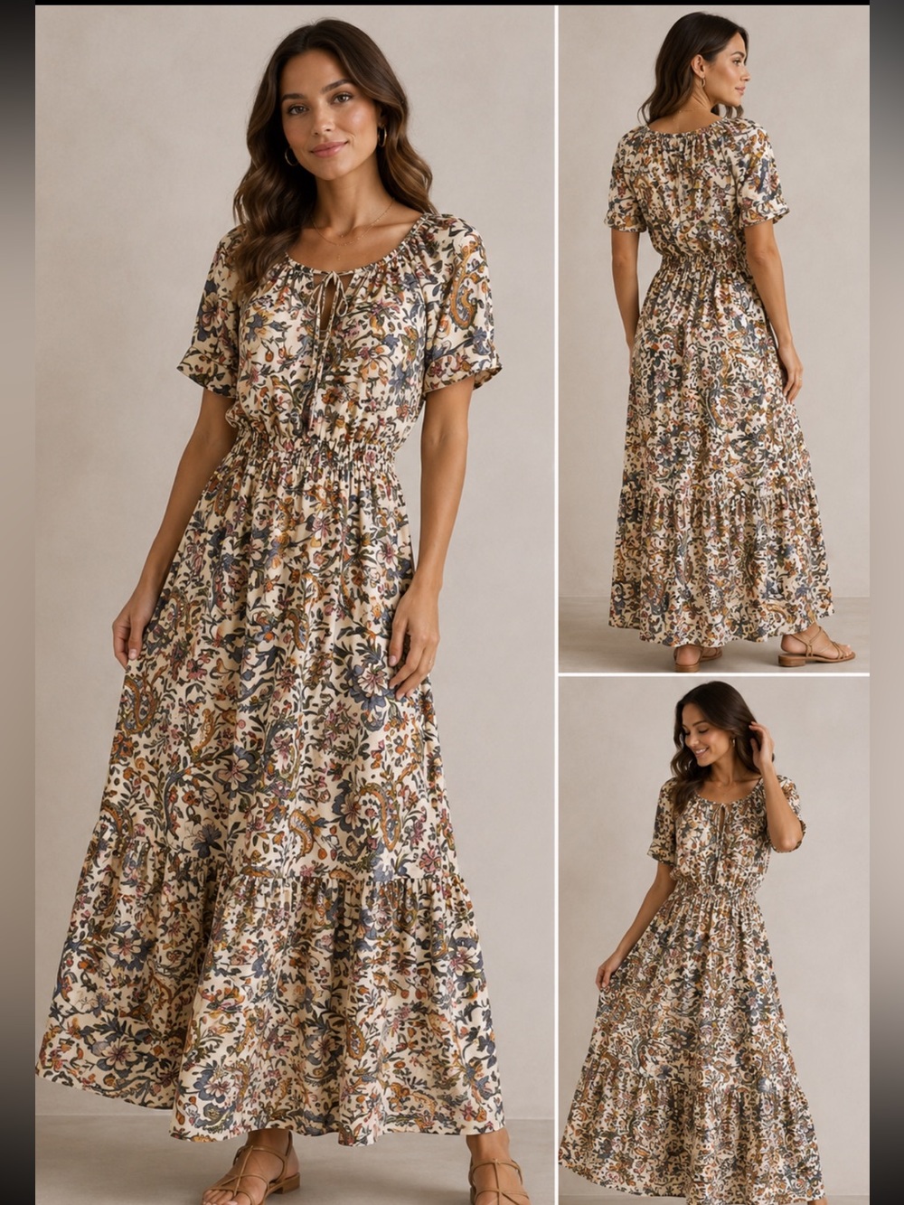 INC International Concepts Multicolor Floral maxiDress. 6